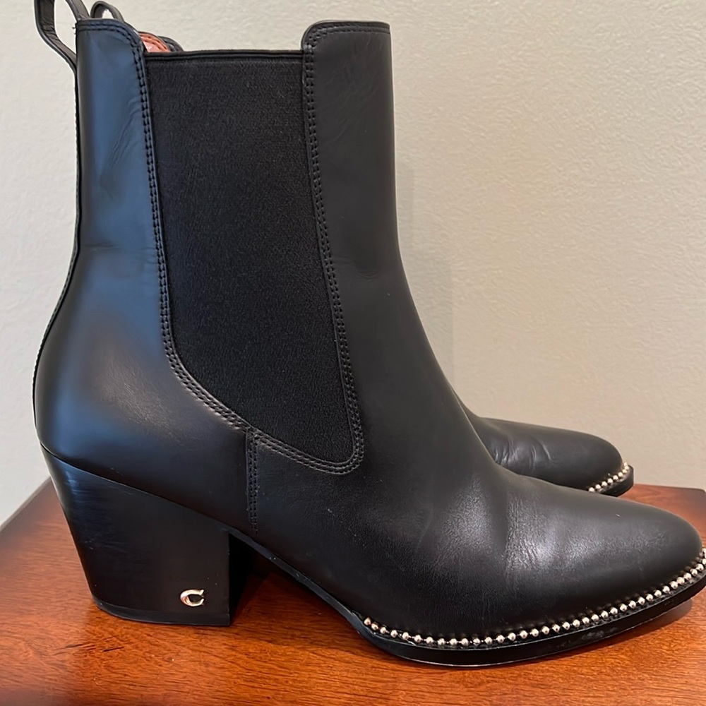 Coach Pierce Leather Booties